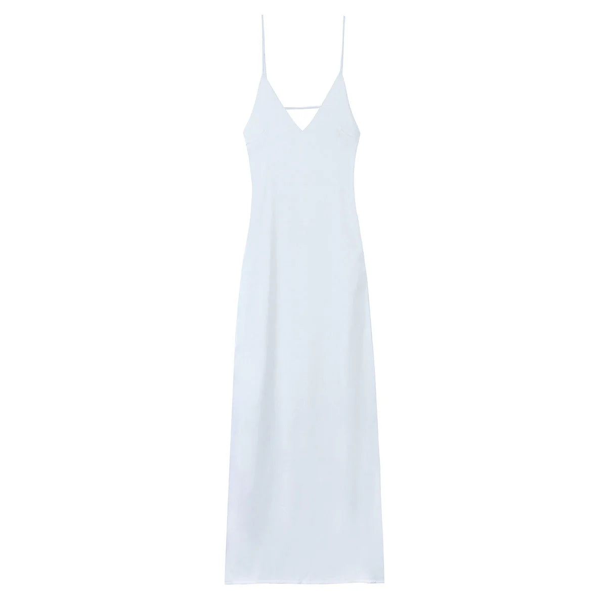HH Women Summer Yellow Stain V Neck Sling Dress Elegant Sleeveless Loose Maxi ,Ladies Party Holiday Dresses